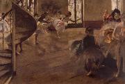 Edgar Degas Balletrepetitie oil painting picture wholesale